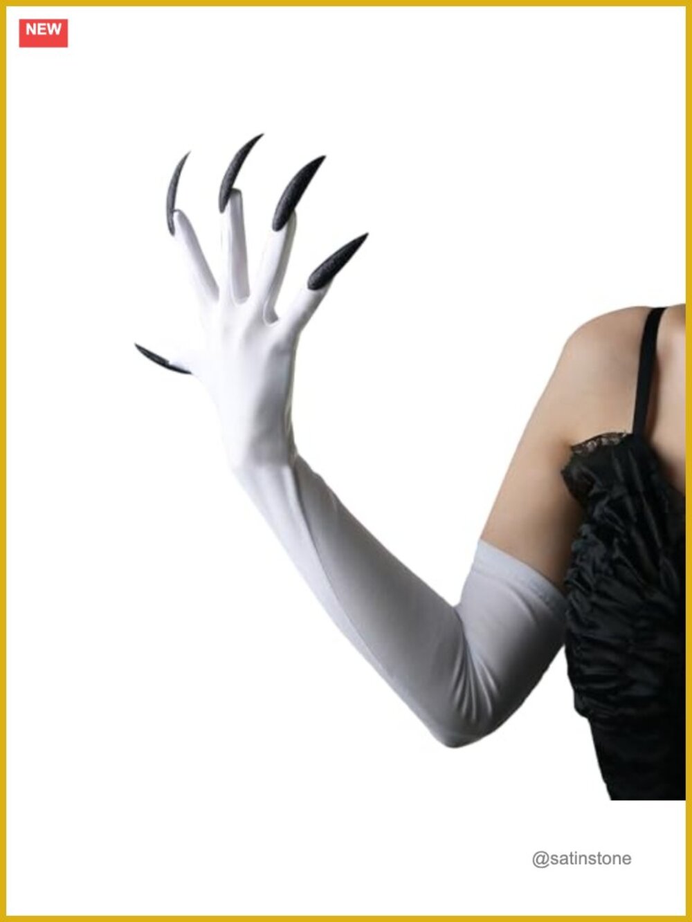 Stretchy Long Fingernail Paw Gloves Gothic Cosplay Halloween Costume